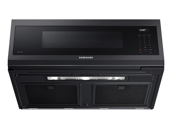 SAMSUNG ME11A7710DG 1.1 cu. ft. Smart SLIM Over-the-Range Microwave with 550 CFM Hood Ventilation, Wi-Fi & Voice Control in Black Stainless Steel