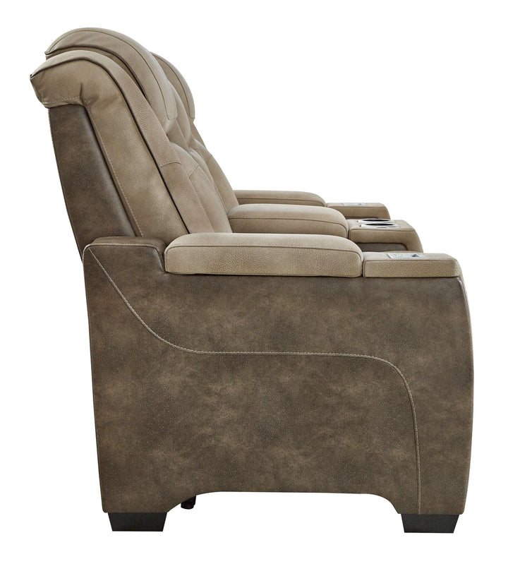 ASHLEY FURNITURE 2200318 Next-gen Durapella Power Reclining Loveseat With Console