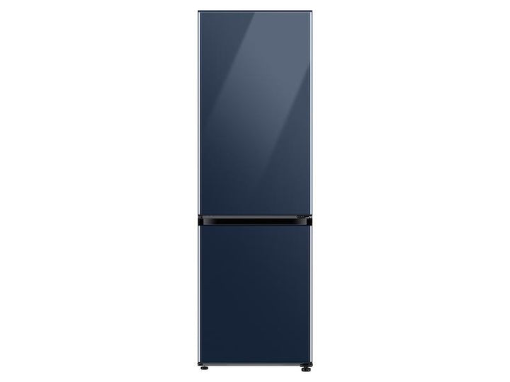 SAMSUNG RB12A300641 12.0 cu. Ft. Bespoke Bottom Freezer Refrigerator with Flexible Design in Navy Glass