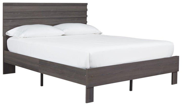 ASHLEY FURNITURE PKG008869 Queen Platform Bed With Dresser, Chest and Nightstand