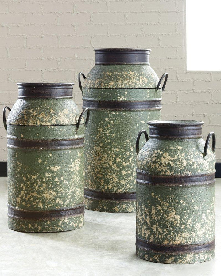 ASHLEY FURNITURE A2000366 Elke Milk Can set of 3