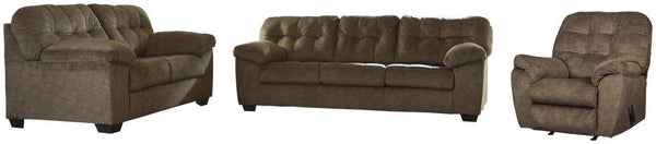 ASHLEY FURNITURE 70508U5 Accrington Sofa and Loveseat With Recliner