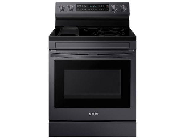 SAMSUNG NE63A6711SG 6.3 cu. ft. Smart Freestanding Electric Range with No-Preheat Air Fry, Convection+ & Griddle in Black Stainless Steel