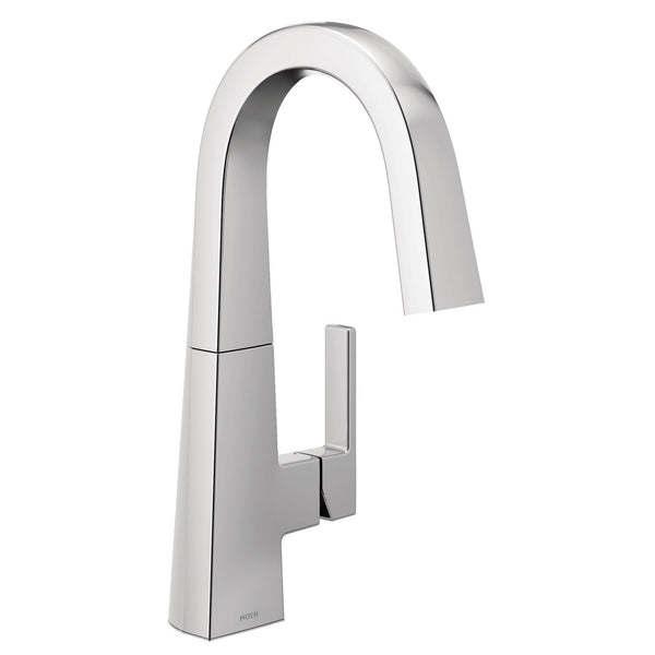 MOEN S55005 Nio Chrome One-Handle High Arc Bar Faucet