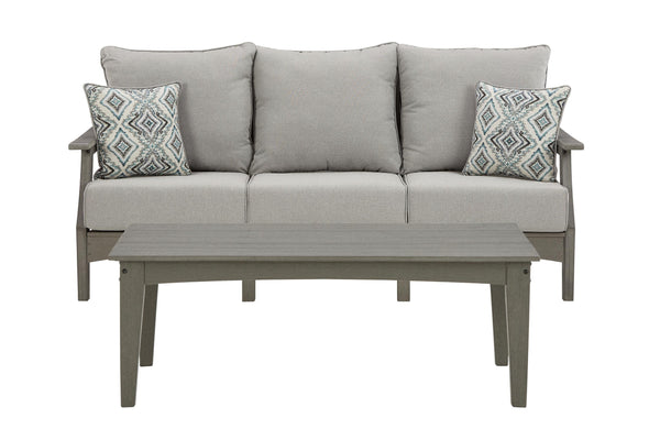ASHLEY FURNITURE PKG011424 Outdoor Sofa With Coffee Table
