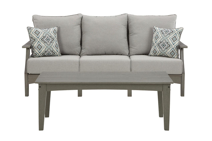 ASHLEY FURNITURE PKG011424 Outdoor Sofa With Coffee Table