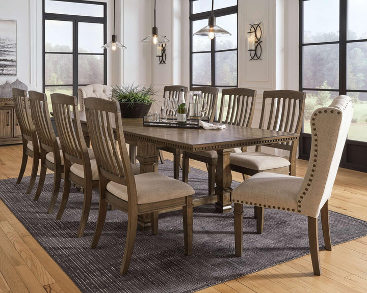 ASHLEY FURNITURE PKG014201 Dining Table and 10 Chairs