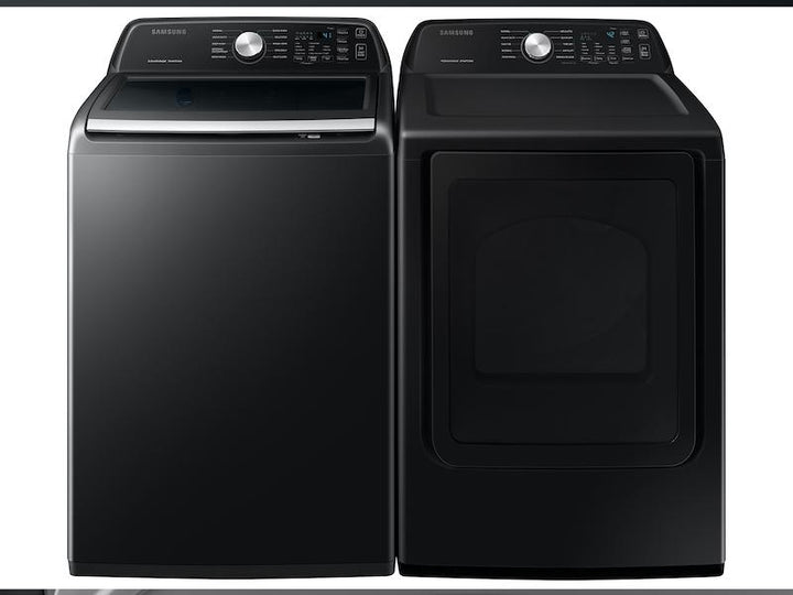 SAMSUNG WA44A3405AV 4.4 cu. ft. Top Load Washer with ActiveWave TM Agitator and Active WaterJet in Brushed Black