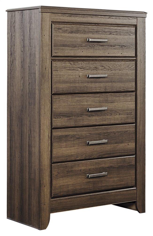 ASHLEY FURNITURE PKG004051 California King Poster Bed With Mirrored Dresser, Chest and Nightstand