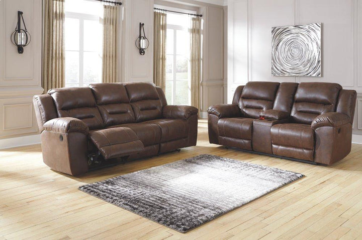 ASHLEY FURNITURE 3990494 Stoneland Reclining Loveseat With Console