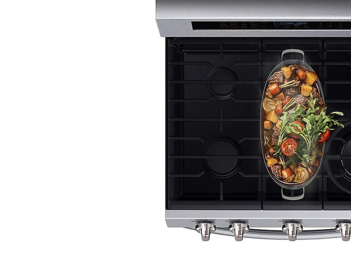 SAMSUNG NX58M6630SS 5.8 cu. ft. Freestanding Gas Range with True Convection in Stainless Steel