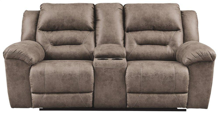 ASHLEY FURNITURE 3990594 Stoneland Reclining Loveseat With Console