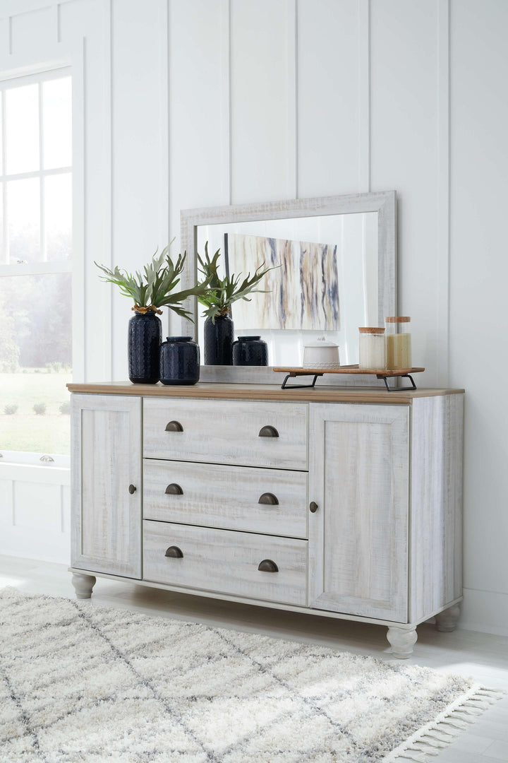 ASHLEY FURNITURE B1512B1 Haven Bay Dresser and Mirror