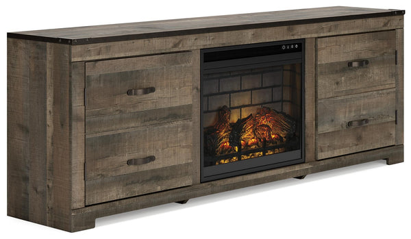 ASHLEY FURNITURE W446W16 Trinell 63" TV Stand With Electric Fireplace