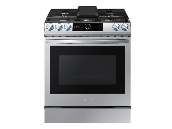 SAMSUNG NX60T8711SS 6.0 cu ft. Smart Slide-in Gas Range with Smart Dial & Air Fry in Stainless Steel