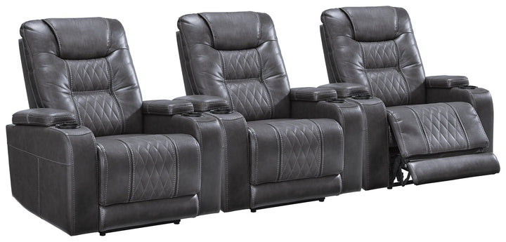 ASHLEY FURNITURE PKG010446 3-piece Home Theater Seating