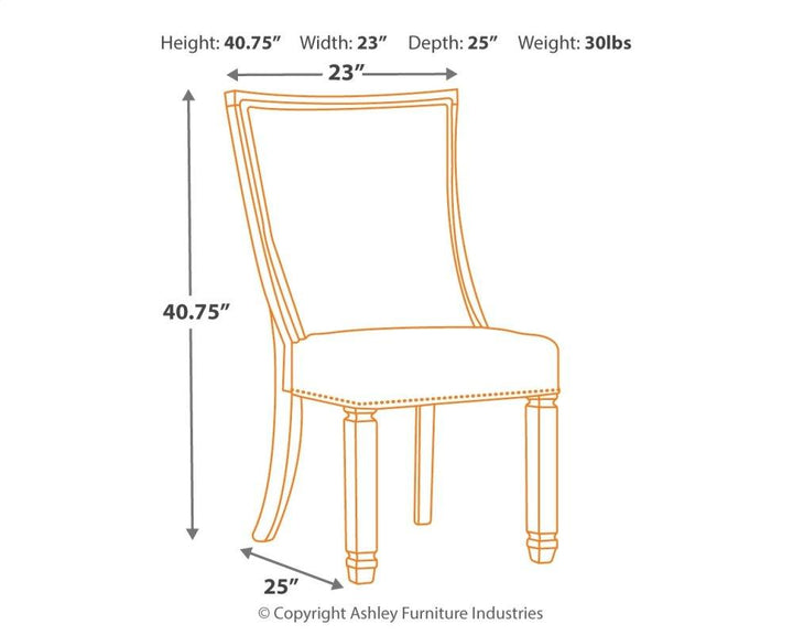 ASHLEY FURNITURE D647D3 Bolanburg Dining Table With 6 Chairs