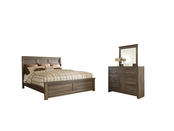 ASHLEY FURNITURE PKG004082 Queen Panel Bed With Mirrored Dresser