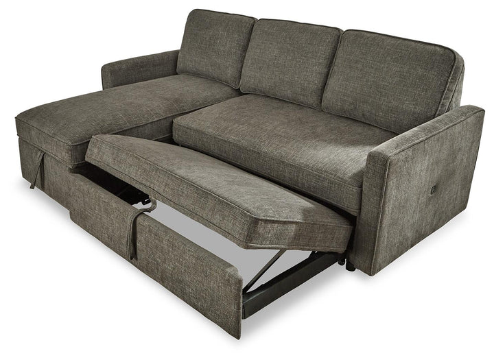 ASHLEY FURNITURE 26505S1 Kerle 2-piece Sectional With Pop Up Bed