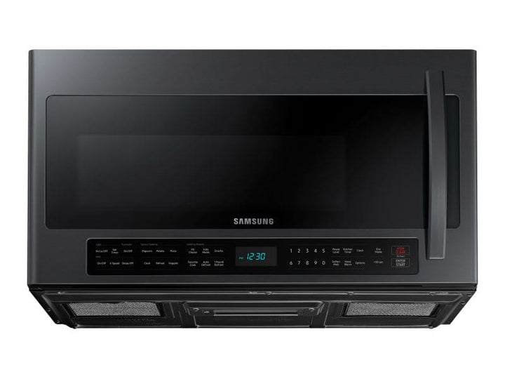 SAMSUNG ME21R7051SG 2.1 cu. ft. Over-the-Range Microwave with Sensor Cooking in Fingerprint Resistant Black Stainless Steel