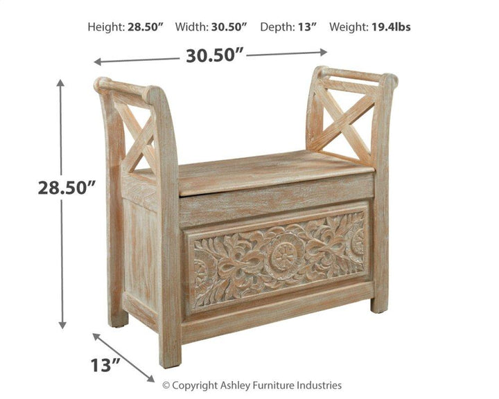 ASHLEY FURNITURE A4000001 Fossil Ridge Accent Bench