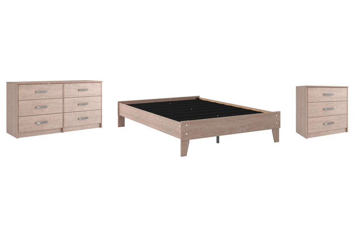 ASHLEY FURNITURE PKG009254 Full Platform Bed With Dresser and Chest
