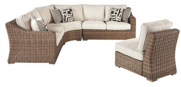 ASHLEY FURNITURE P791P7 Beachcroft 4-piece Outdoor Seating Set