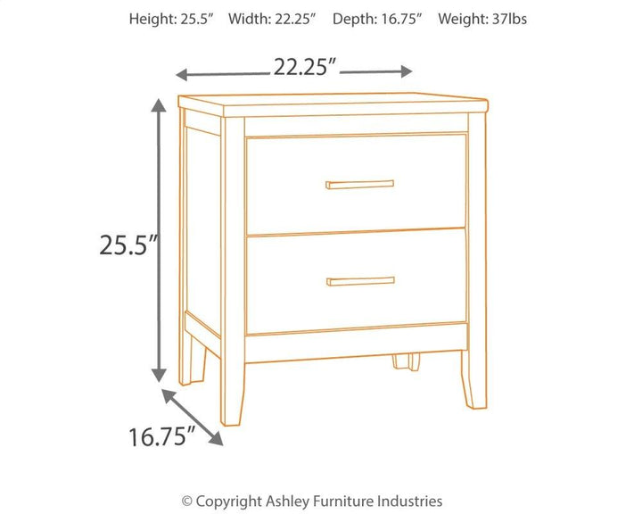 ASHLEY FURNITURE PKG014092 King Panel Bed With Mirrored Dresser and Nightstand