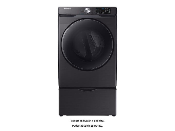 SAMSUNG DVE45R6100V 7.5 cu. ft. Electric Dryer with Steam Sanitize+ in Black Stainless Steel