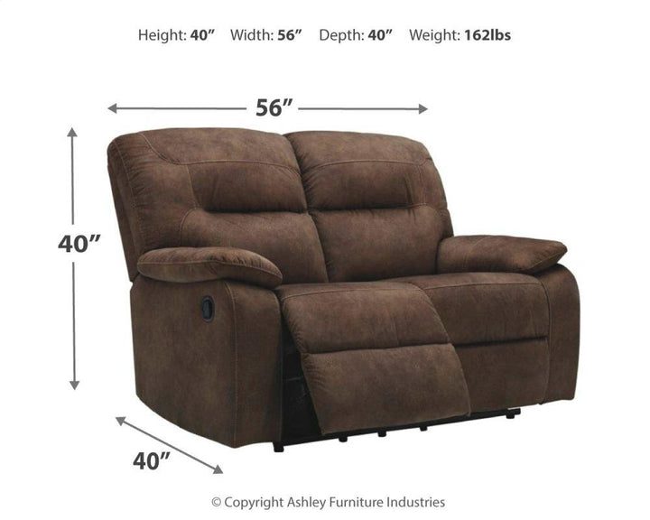 ASHLEY FURNITURE 93802U1 Bolzano Reclining Sofa and Loveseat