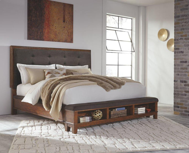 ASHLEY FURNITURE B594B4 Ralene King Upholstered Panel Bed