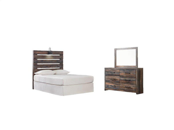 ASHLEY FURNITURE PKG007508 Twin Panel Headboard With Mirrored Dresser