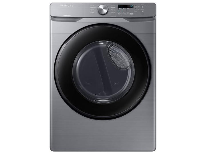 SAMSUNG DVE45T6000P 7.5 cu. ft. Front Load Electric Dryer with Sensor Dry in Platinum