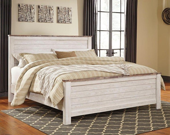 ASHLEY FURNITURE B267B28 Willowton California King Panel Bed