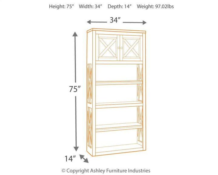 ASHLEY FURNITURE PKG008038 Home Office Desk and Storage