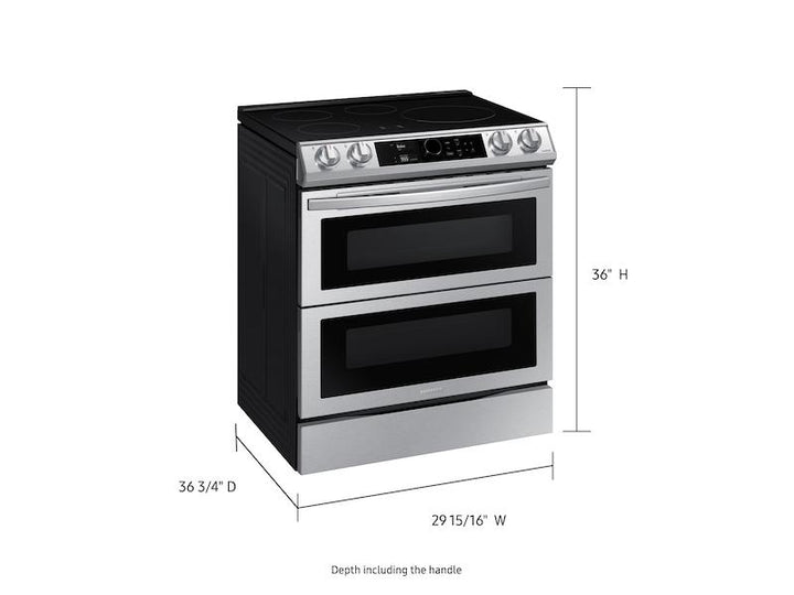 SAMSUNG NE63T8951SS 6.3 cu. ft. Smart Slide-in Induction Range with Flex Duo TM , Smart Dial & Air Fry in Stainless Steel