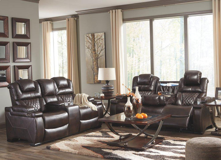 ASHLEY FURNITURE 7540718 Warnerton Power Reclining Loveseat With Console