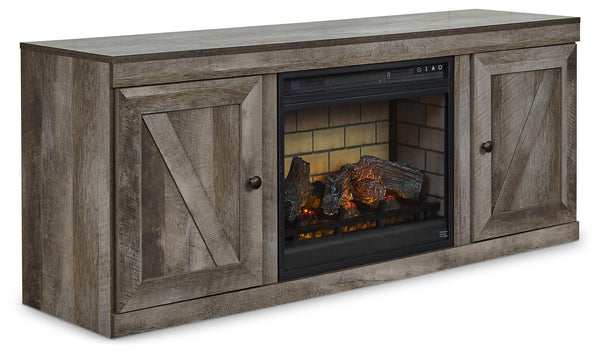 ASHLEY FURNITURE EW0440W7 Wynnlow TV Stand With Electric Fireplace