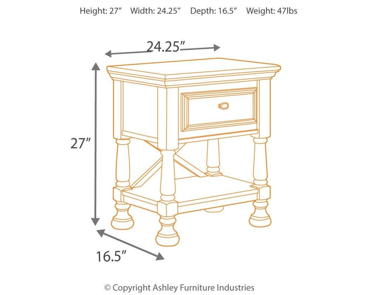 ASHLEY FURNITURE PKG005284 Twin Panel Headboard With Mirrored Dresser and 2 Nightstands