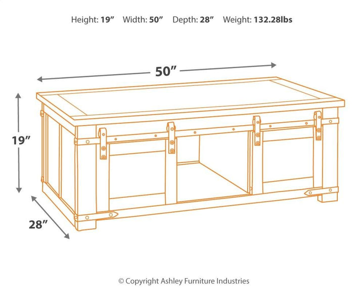 ASHLEY FURNITURE PKG007148 Coffee Table With 2 End Tables