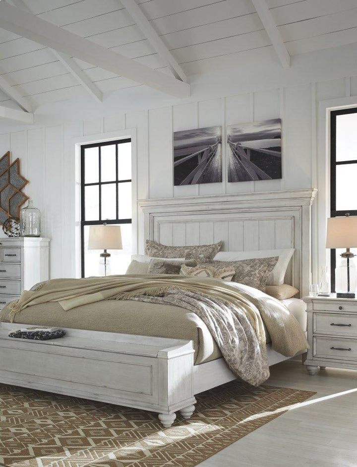 ASHLEY FURNITURE B777B9 Kanwyn King Panel Bed With Storage Bench