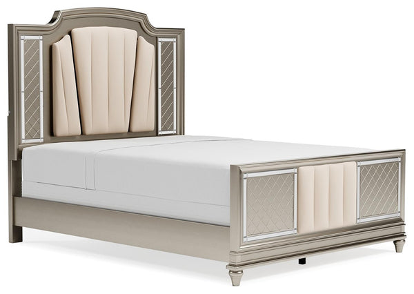 ASHLEY FURNITURE B744B2 Chevanna Queen Upholstered Panel Bed
