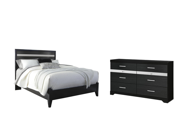 ASHLEY FURNITURE PKG007648 Queen Panel Bed With Dresser