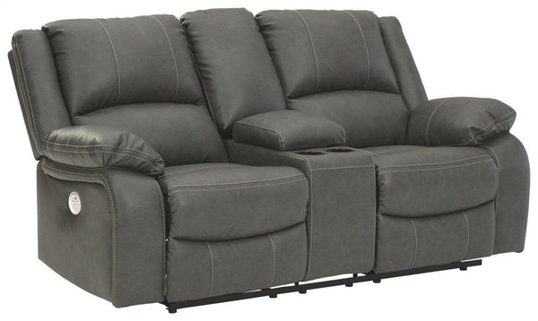 ASHLEY FURNITURE 7710396 Calderwell Power Reclining Loveseat With Console