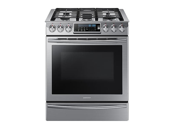 SAMSUNG NX58H9500WS 5.8 cu. ft. Slide-In Gas Range with True Convection in Stainless Steel