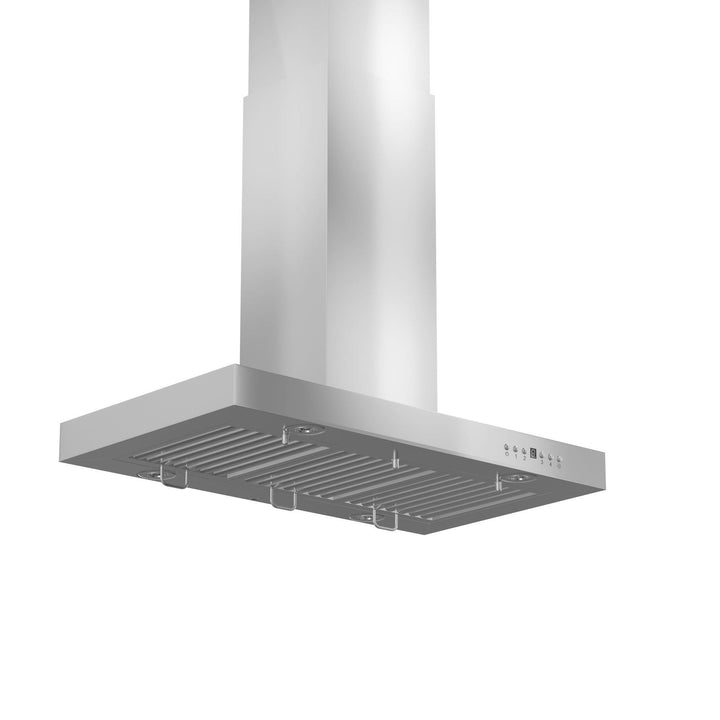 ZLINE KITCHEN AND BATH KE2I30 ZLINE Convertible Vent Island Mount Range Hood in Stainless Steel Size: 30 inch