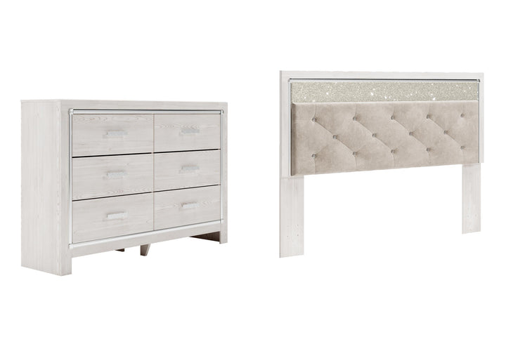 ASHLEY FURNITURE PKG009472 King Panel Headboard With Dresser