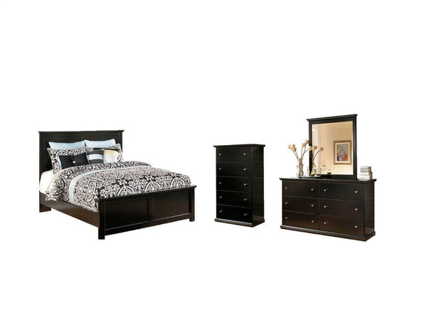 ASHLEY FURNITURE PKG002706 Queen Panel Bed With Mirrored Dresser and Chest