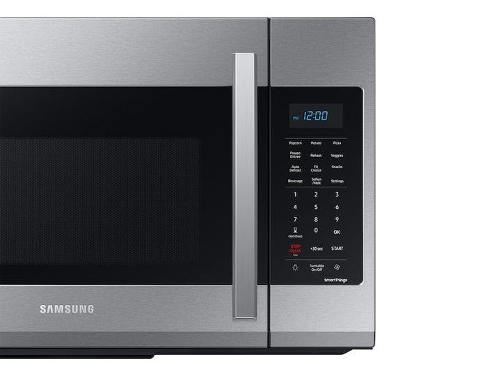 SAMSUNG ME19A7041WS 1.9 cu. ft. Smart Over-the-Range Microwave with Wi-Fi and Sensor Cook in Stainless Steel