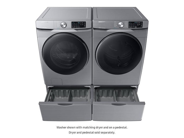 SAMSUNG WF45R6100AP 4.5 cu. ft. Front Load Washer with Steam in Platinum